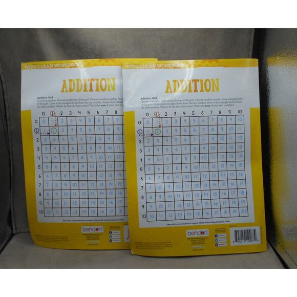 Wipe-Clean Workbook Addition Grade 1 Books Bendon Publishing Lot of 2 - Picture 3 of 9